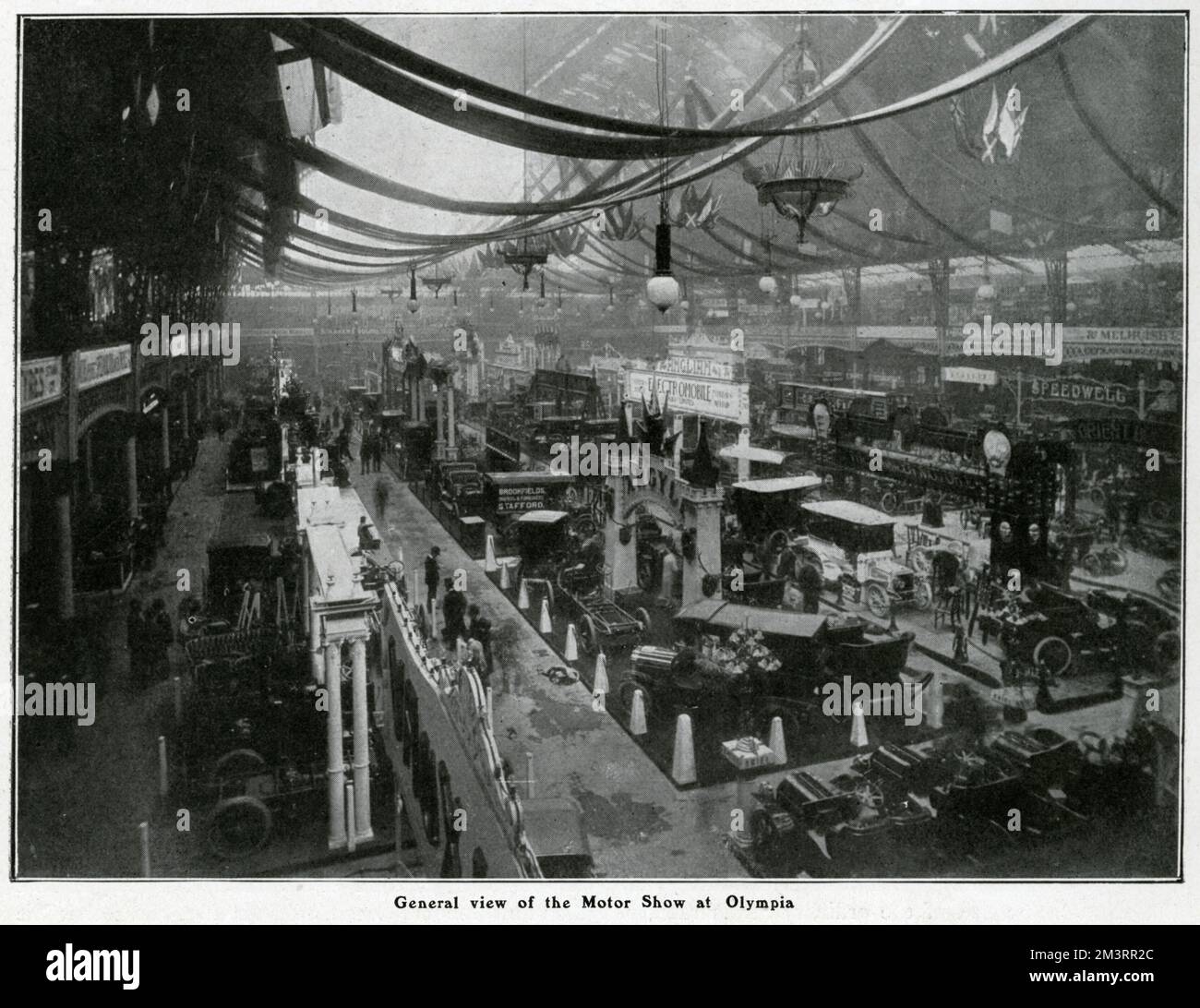 Motoring Show bei Olympia 1905 Stockfoto