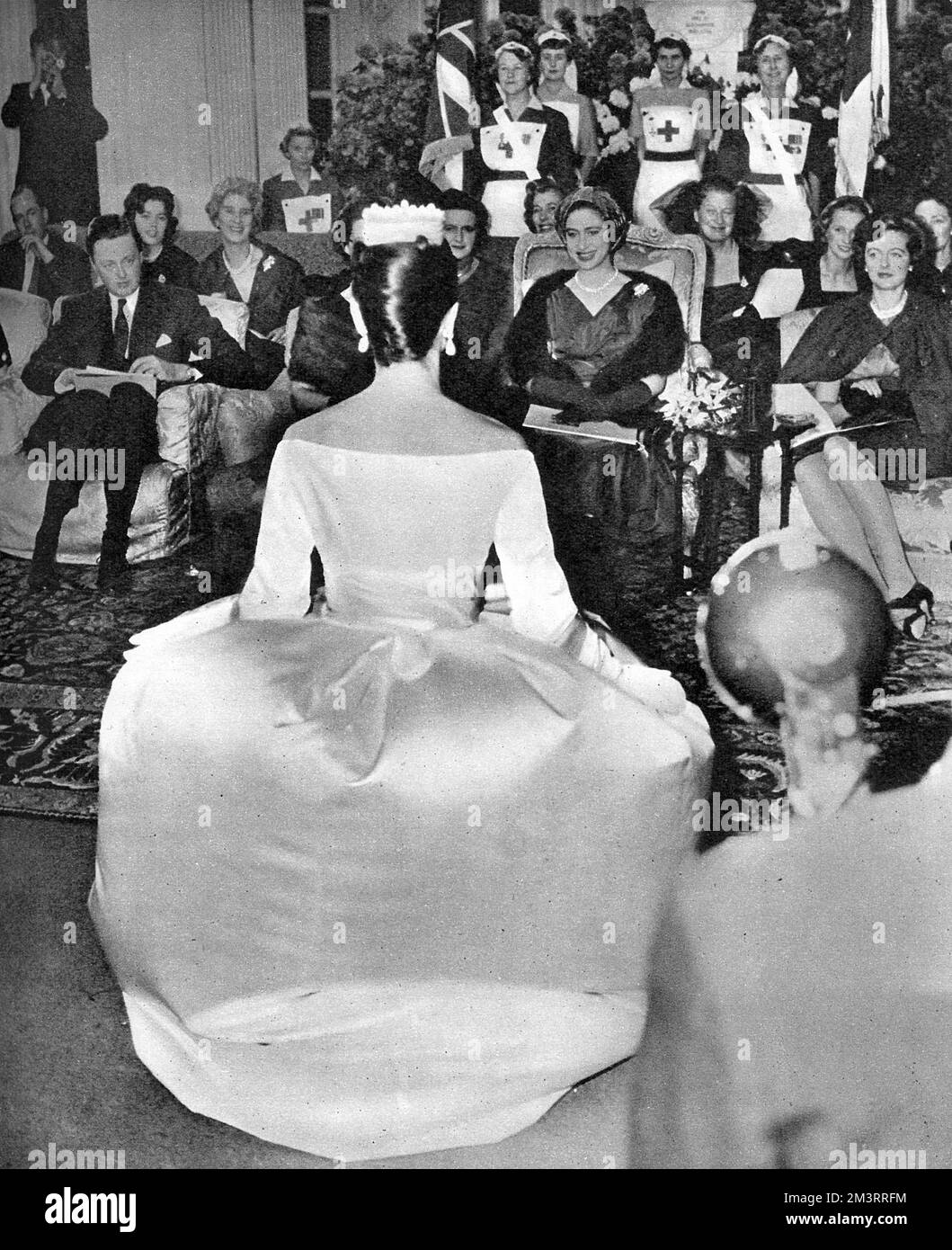 Prinzessin Margaret auf der Dior Modenschau in Blenheim Stockfoto