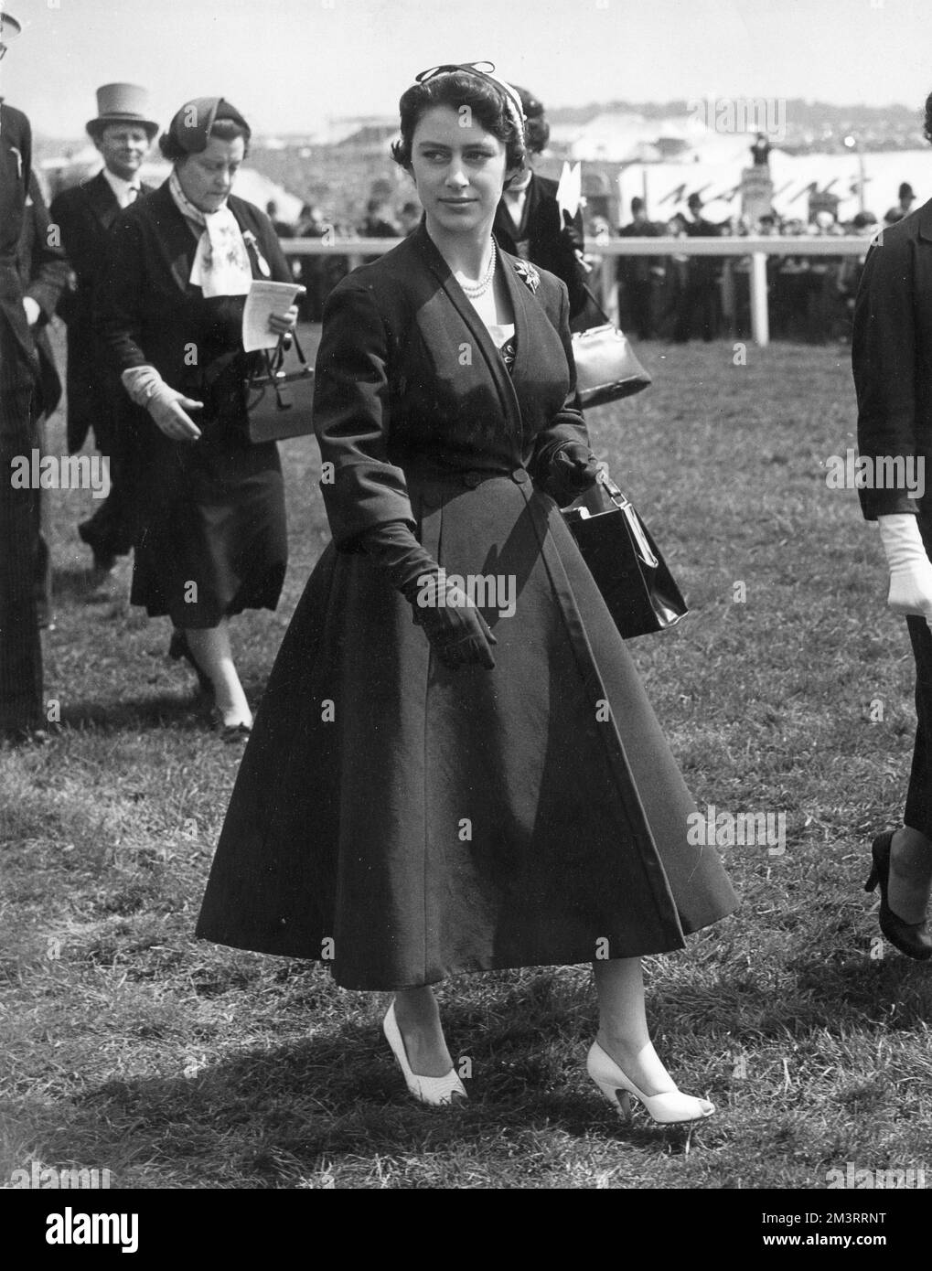 Prinzessin Margaret im Derby, 1955 Stockfoto