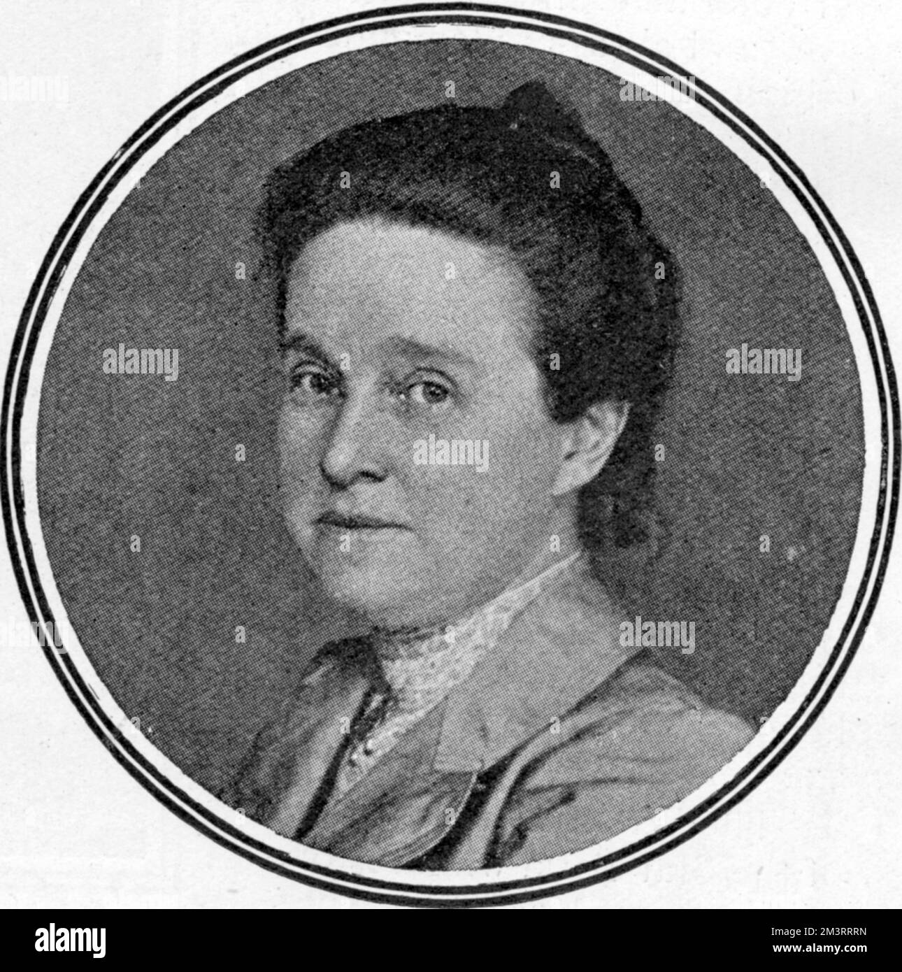 Millicent Garrett Fawcett (1847-1929), Suffragistin und frühe Feministin, Mitbegründer des Newnham College, Cambridge, und Präsidentin der gemäßigten Nationalen Vereinigung der Frauenwahlgesellschaften (NUWSS). Datum: 1913 Stockfoto