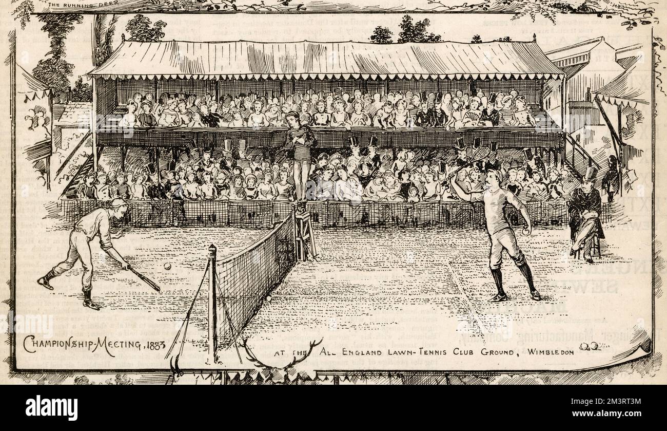 Wimbledon Rasen-Tennismeisterschaften 1883 Stockfoto