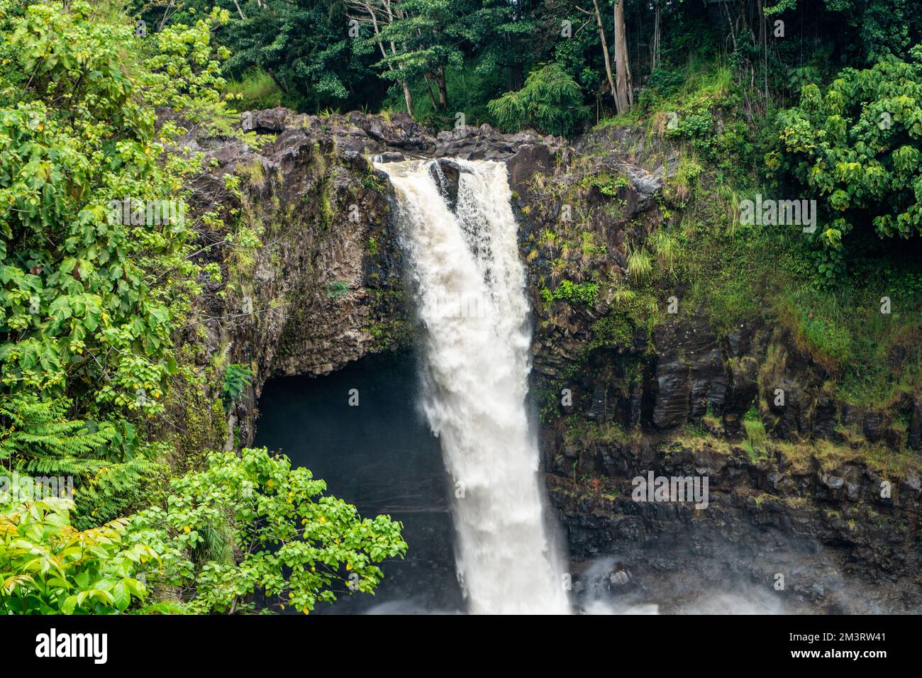 Hawaiian Wasserfall Stockfoto