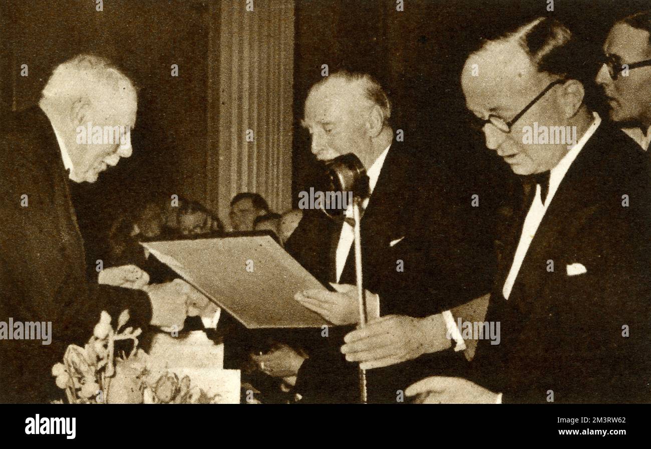 James Braid, Profi-Golfspieler-Dinner Stockfoto