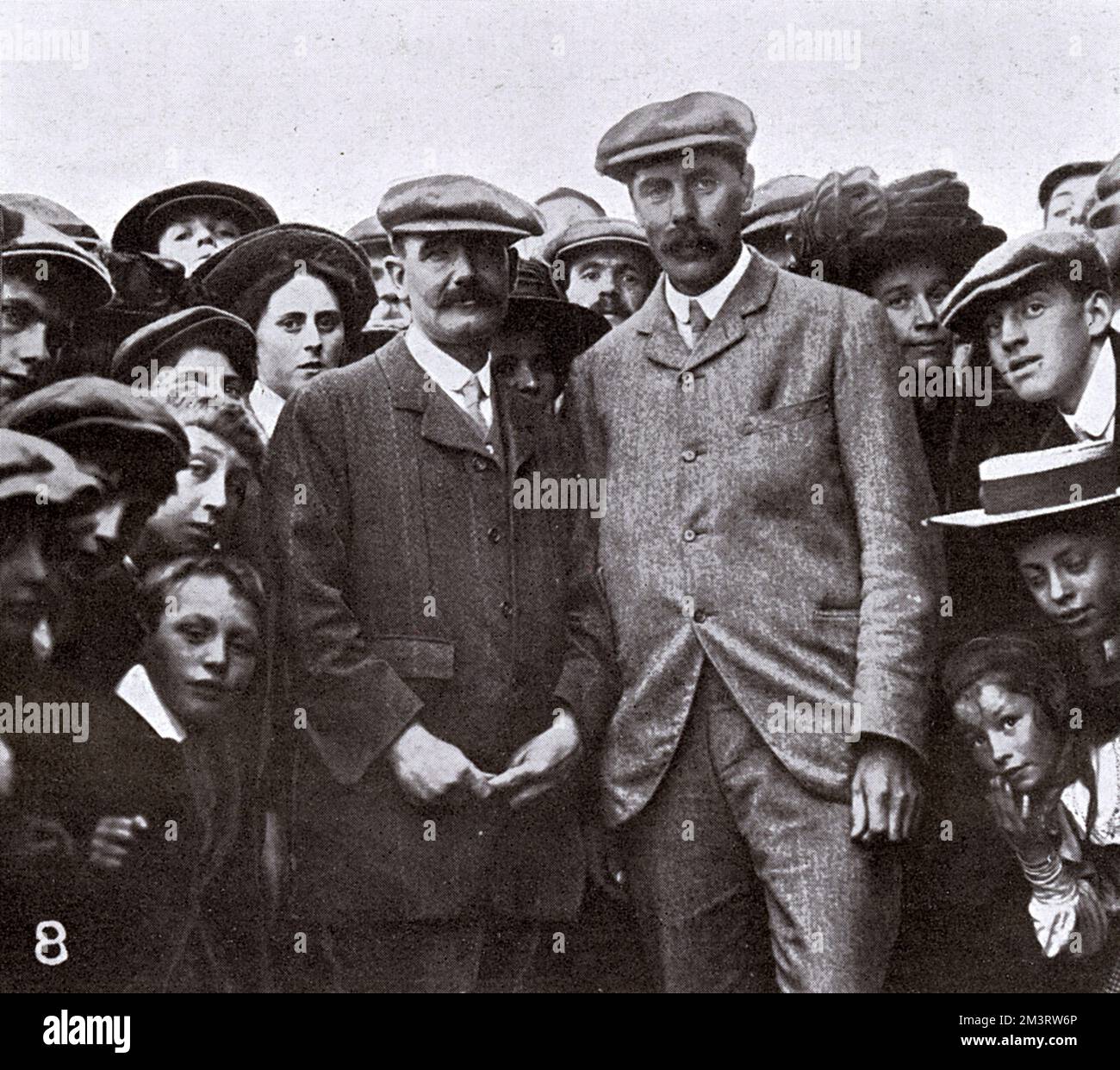 Sieger und Zweiter bei den Open Golf Championships Stockfoto