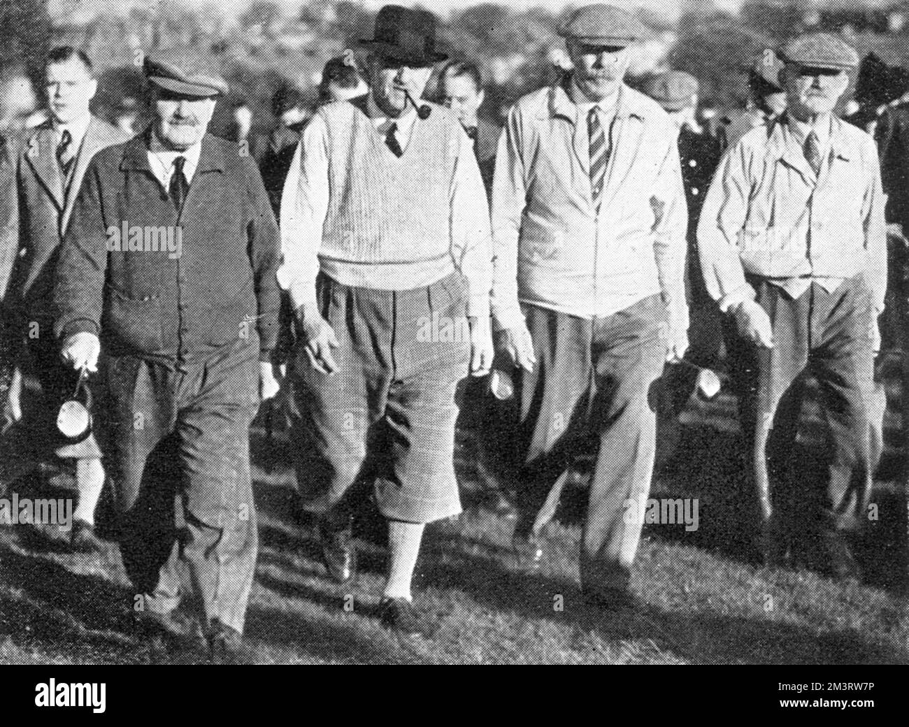 Four Great Men - Golfer in Totteridge Stockfoto