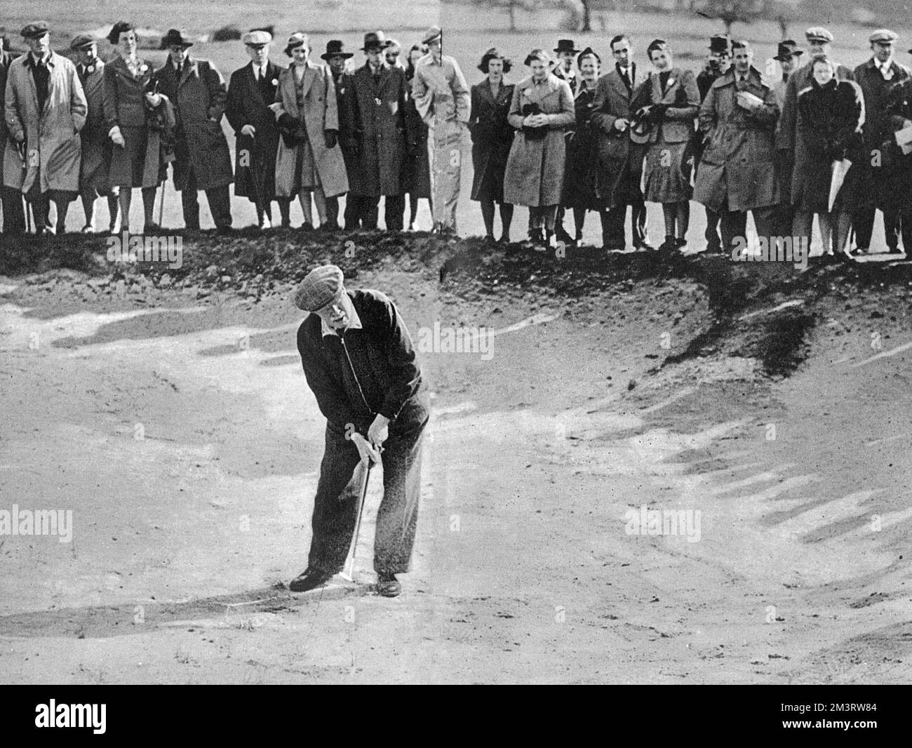 James Braid spielt bei einem Ausstellungsspiel Stockfoto