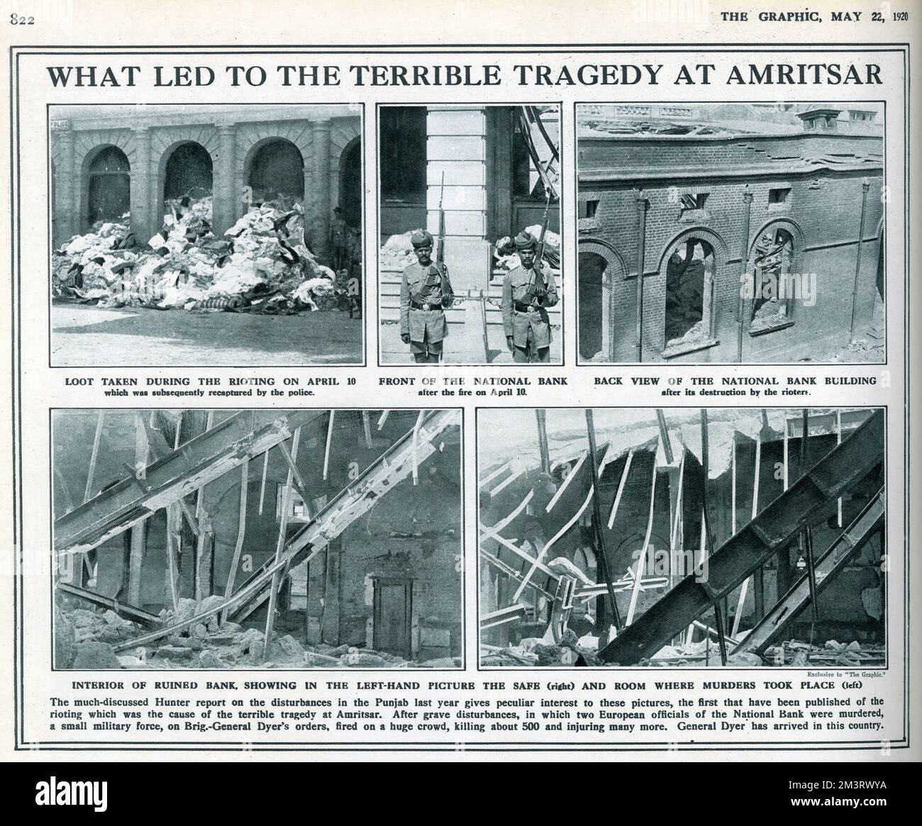 Was führte zu der schrecklichen Tragödie in Amritsar Stockfoto