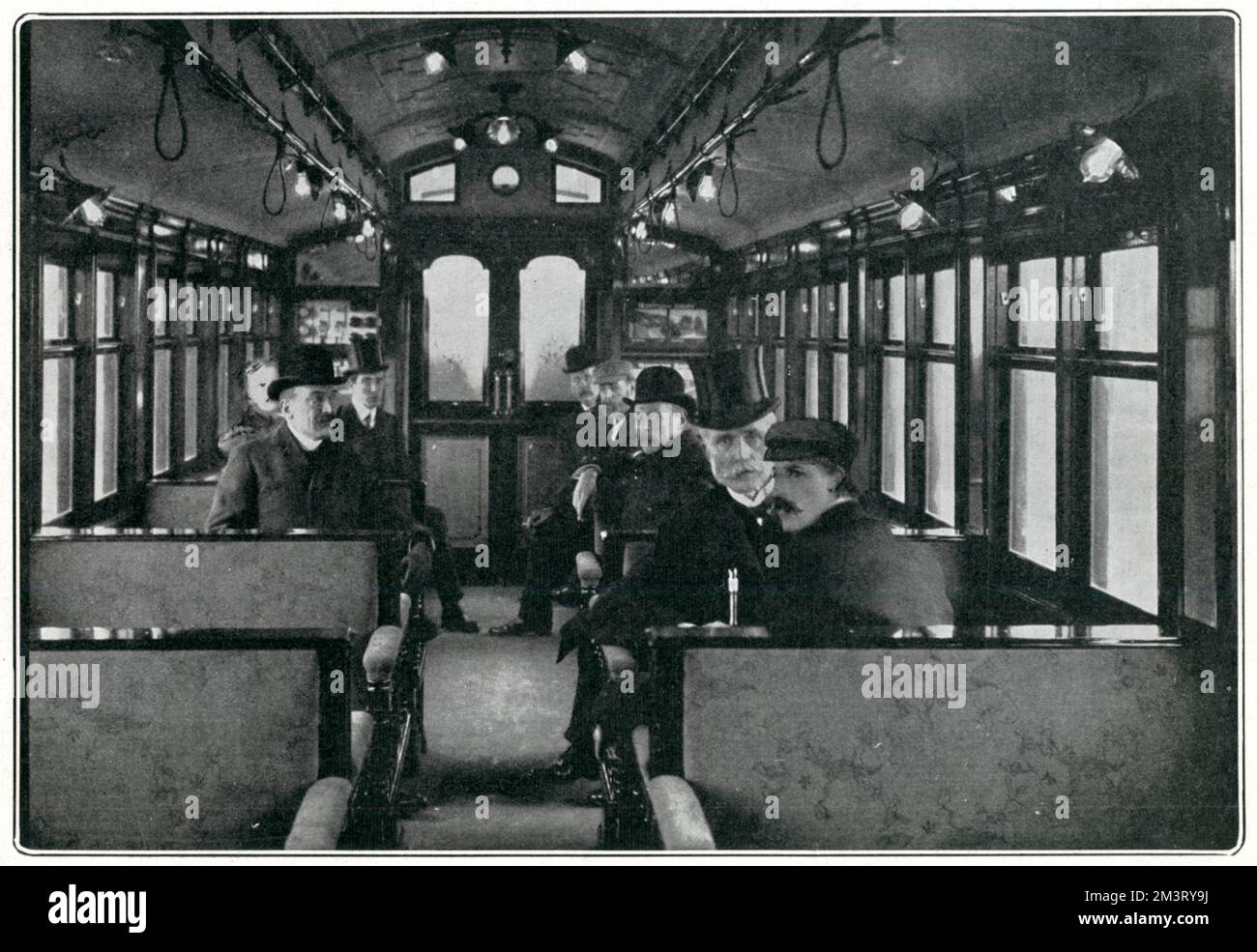 U-Bahn-Elektrifizierung, London 1904 Stockfoto