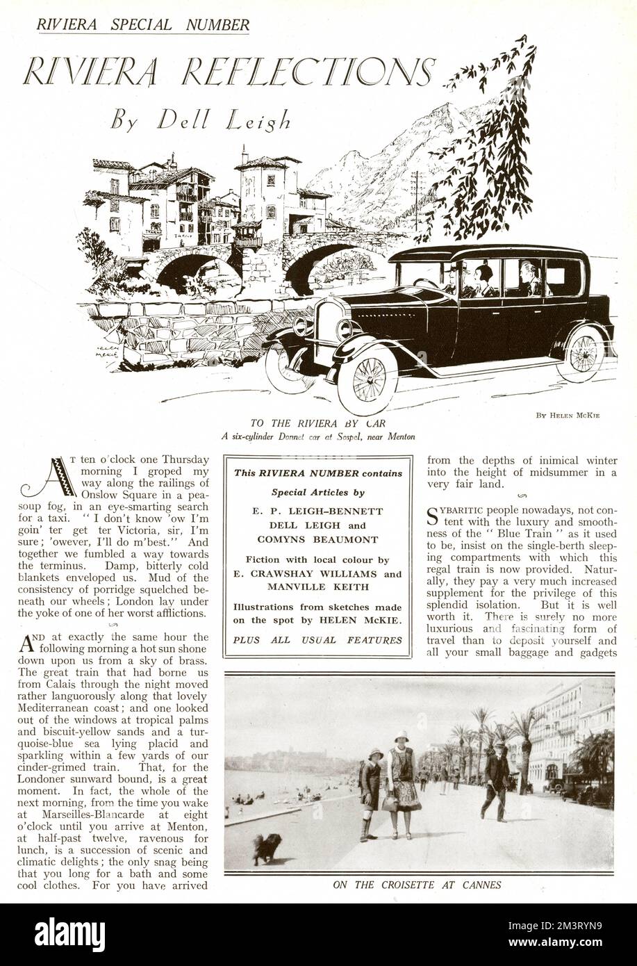 Riviera Refections von Dell Leigh (1/2) Stockfoto