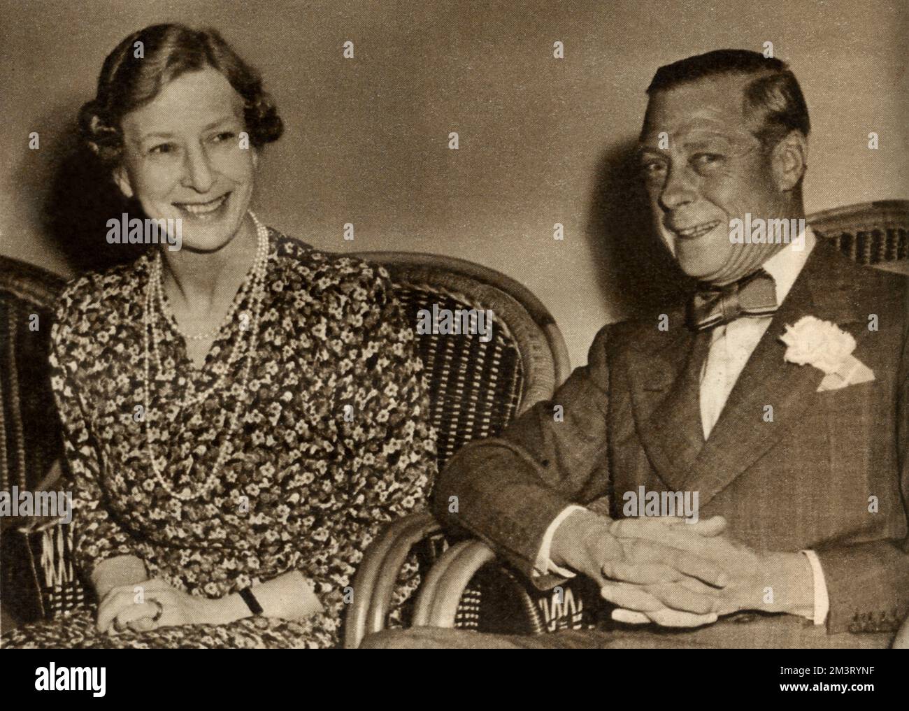 Die Prinzessin Royal und ihr Bruder, der Herzog von Windsor Stockfoto