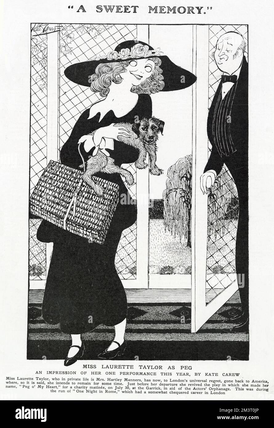 Laurette Taylor als Peg o' My Heart von Kate Carew Stockfoto