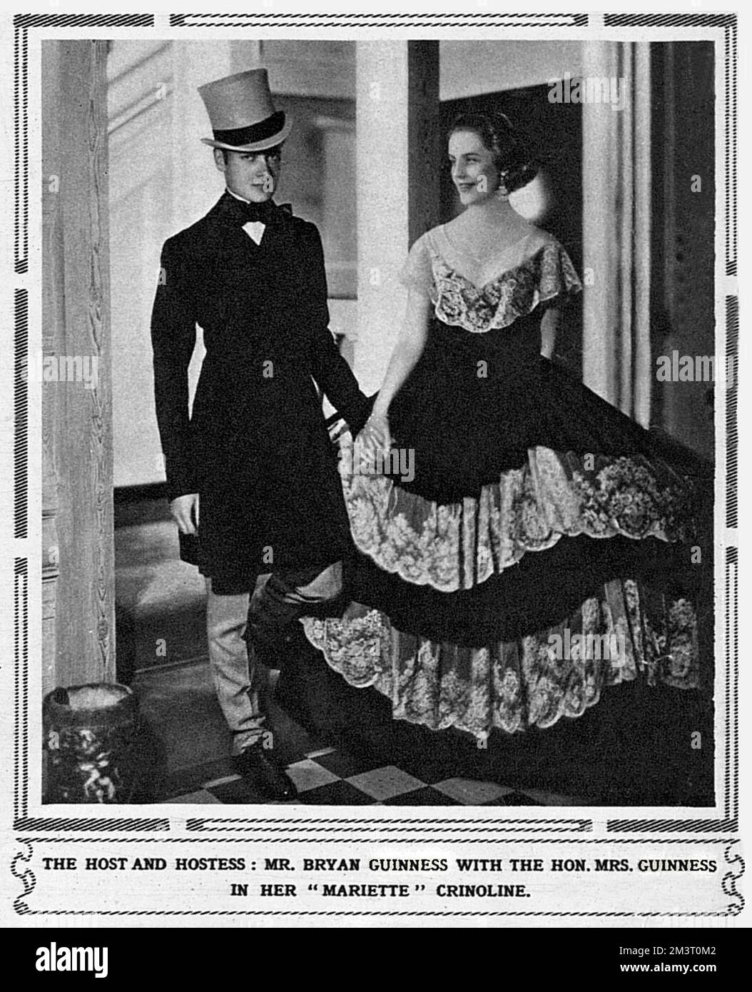 Bryan Guinness ist Gastgeber einer 1860er Partei Stockfoto