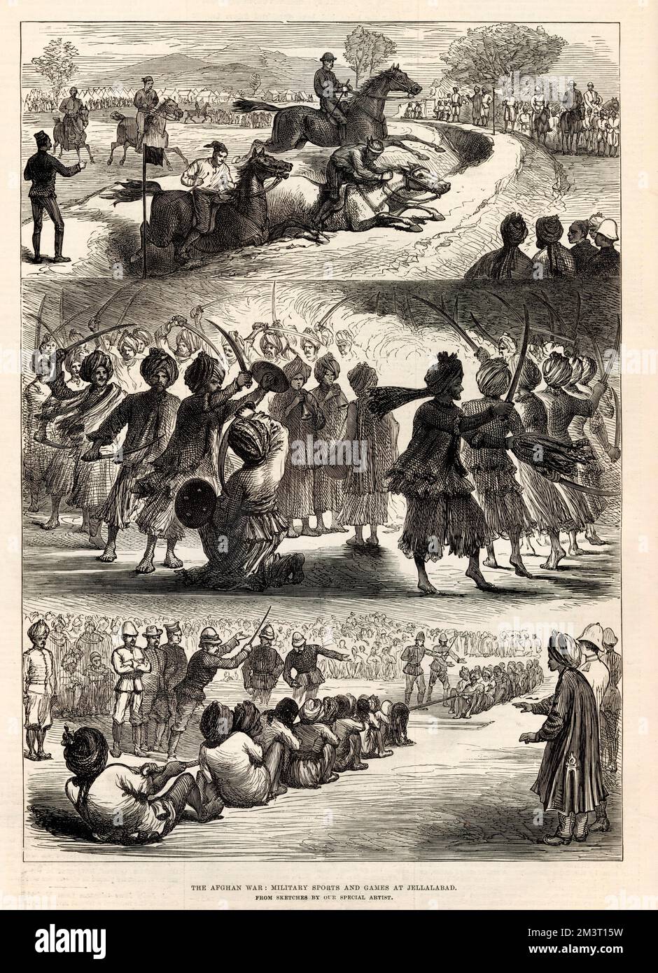 Der afghanische Krieg - Sport und Spiele in Jellalabad Stockfoto