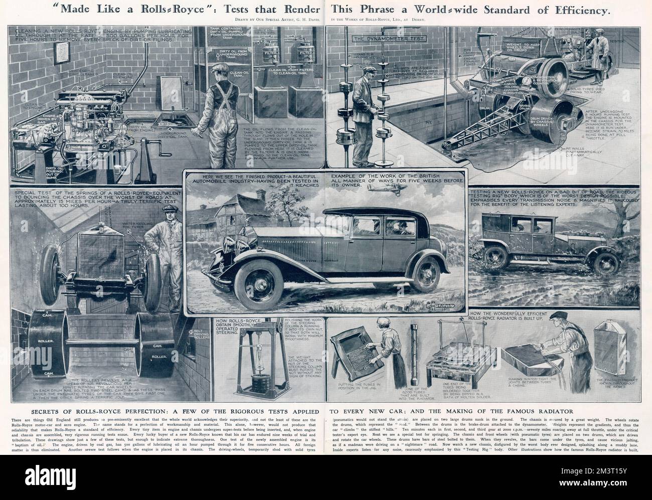 Gemacht wie ein Rolls Royce von G. H. Davis Stockfoto