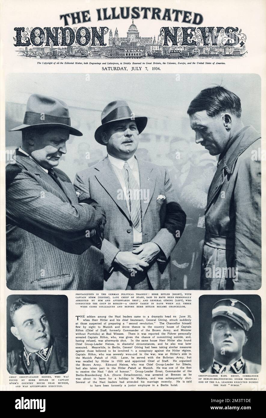 Nacht Der Langen Messer 1934 Kapitän göring -Fotos und -Bildmaterial in hoher Auflösung – Alamy