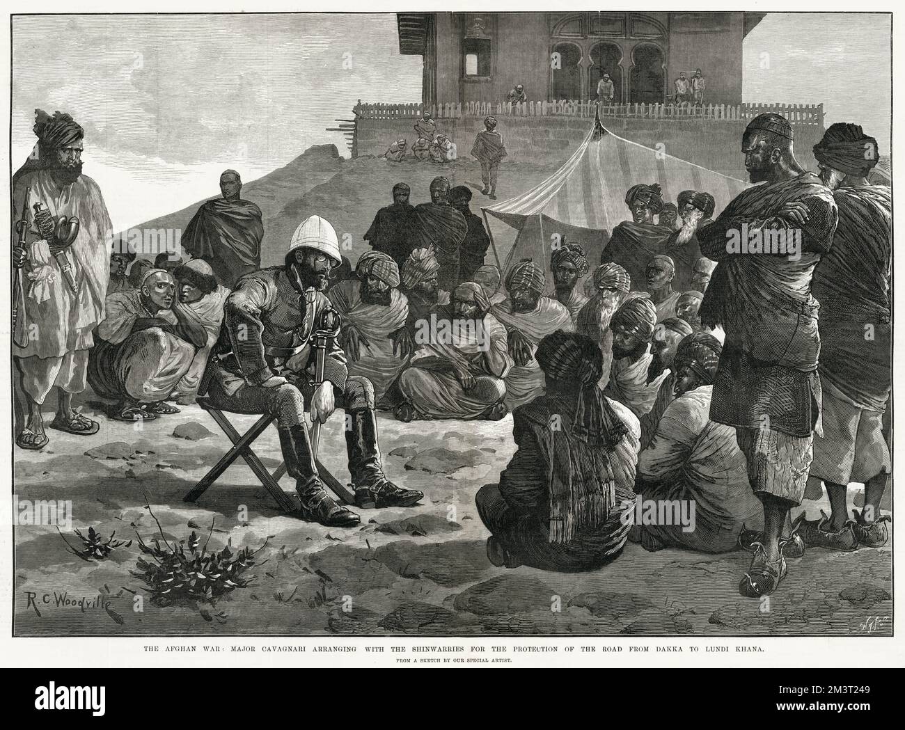 Afghan War: Major Cavagnari 1879 Stockfoto