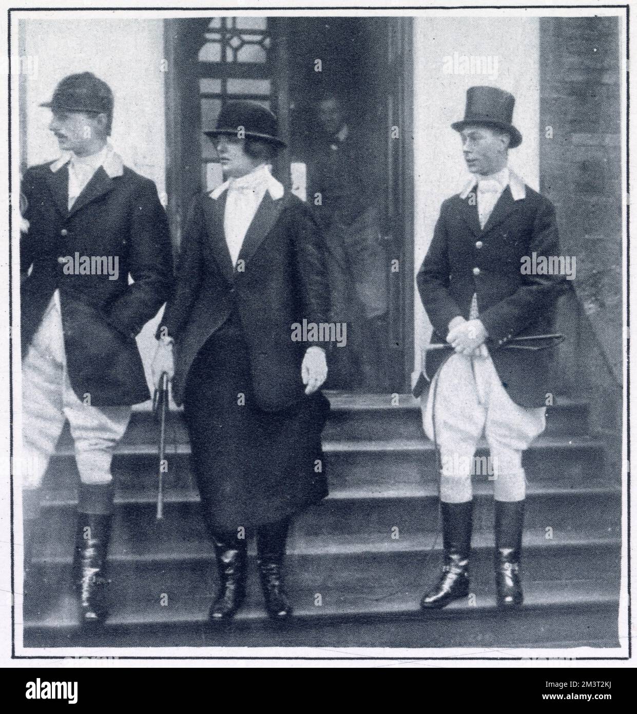 Mrs. George Drummond und HRH, der Herzog von York in der Pitsford Hall Stockfoto