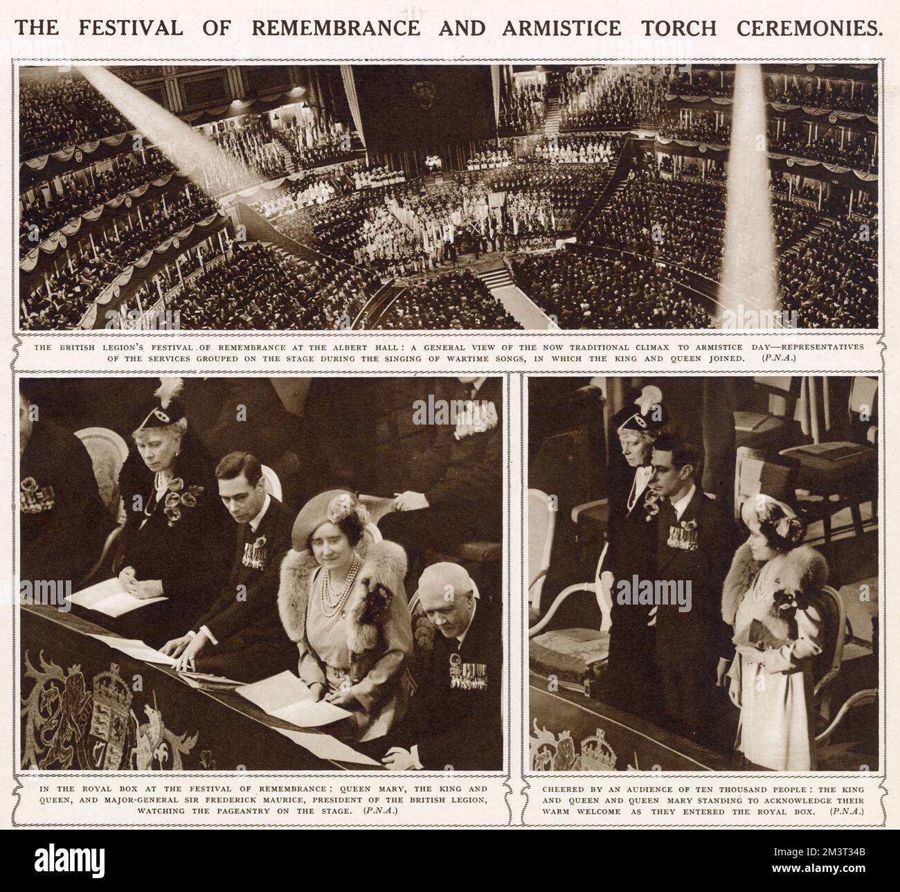 Das Festival der Erinnerung - Royal Albert Hall Stockfoto