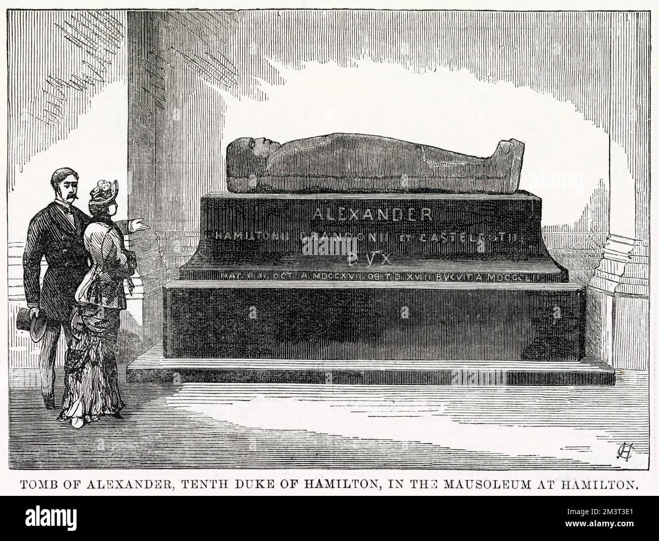 Grab von Alexander, 10. Herzog von Hamilton. Stockfoto
