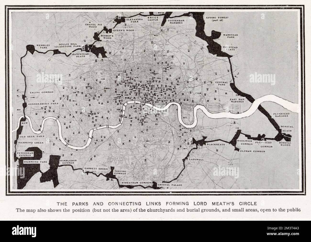 Ein grüner Gürtel in London Stockfoto