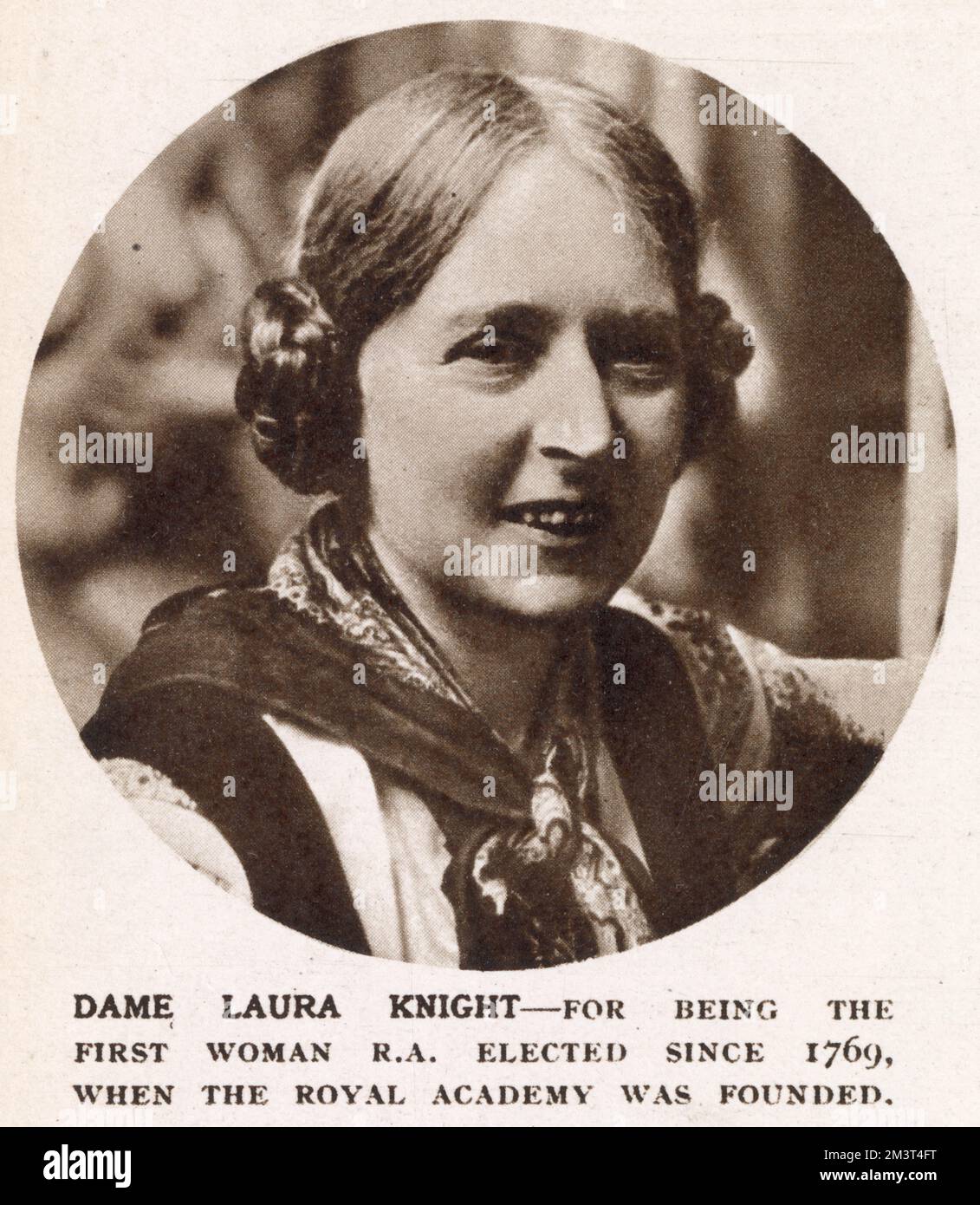 Dame Laura Knight, die im Sketch Magazin zu der Zeit, als sie in die Royal Academy gewählt wurde, zu sehen war, die erste Frau seit der Gründung der Academy im Jahr 1769. Stockfoto