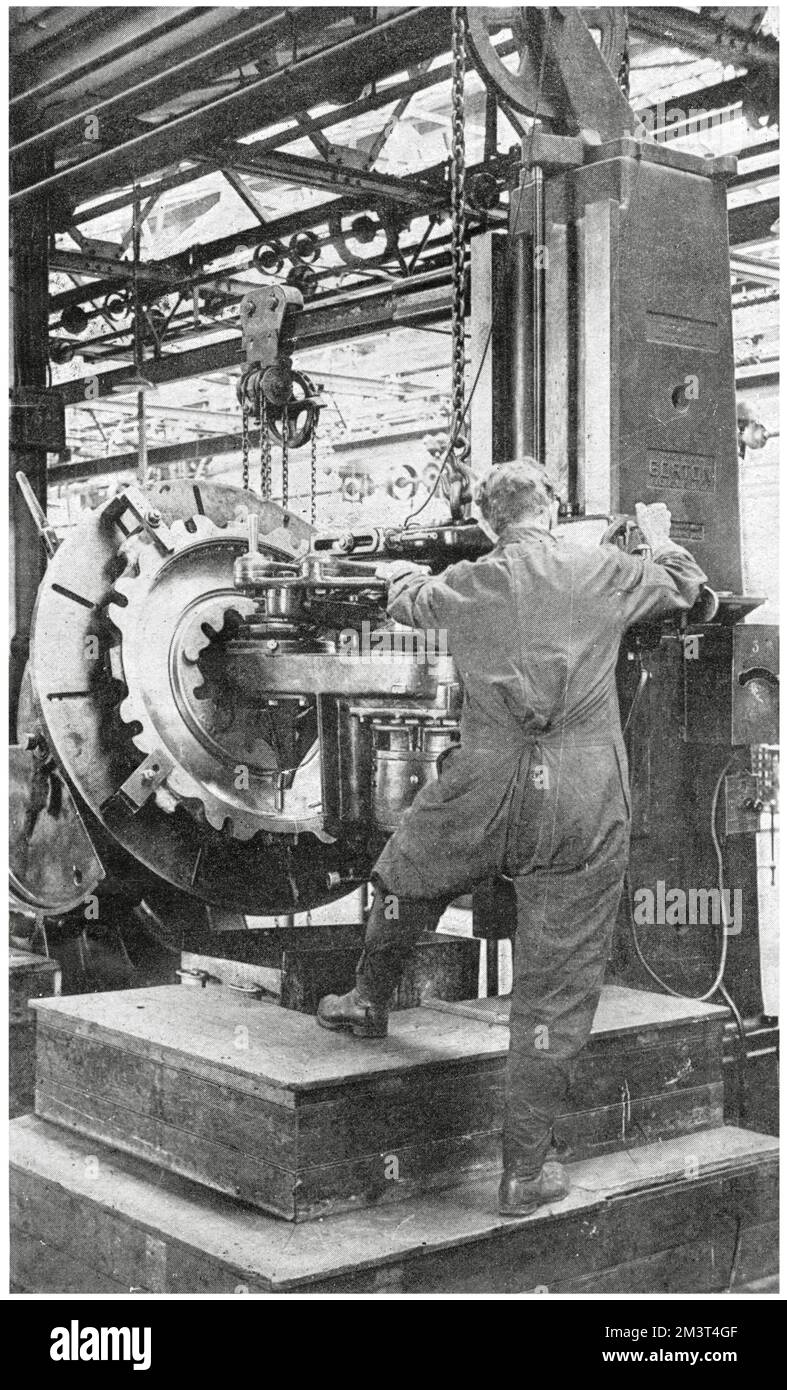 Eine Reifenform im Maschinenbau in Fort Dunlop im Erdington-Bezirk Birmingham. Stockfoto
