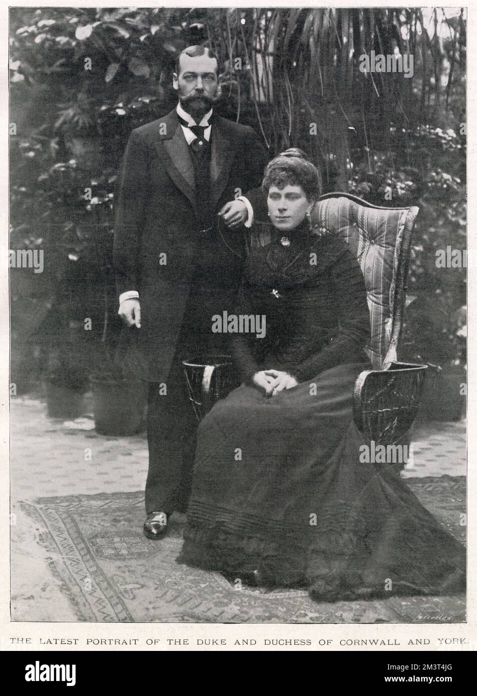 Herzog und die Herzogin von Cornwall und York Stockfoto