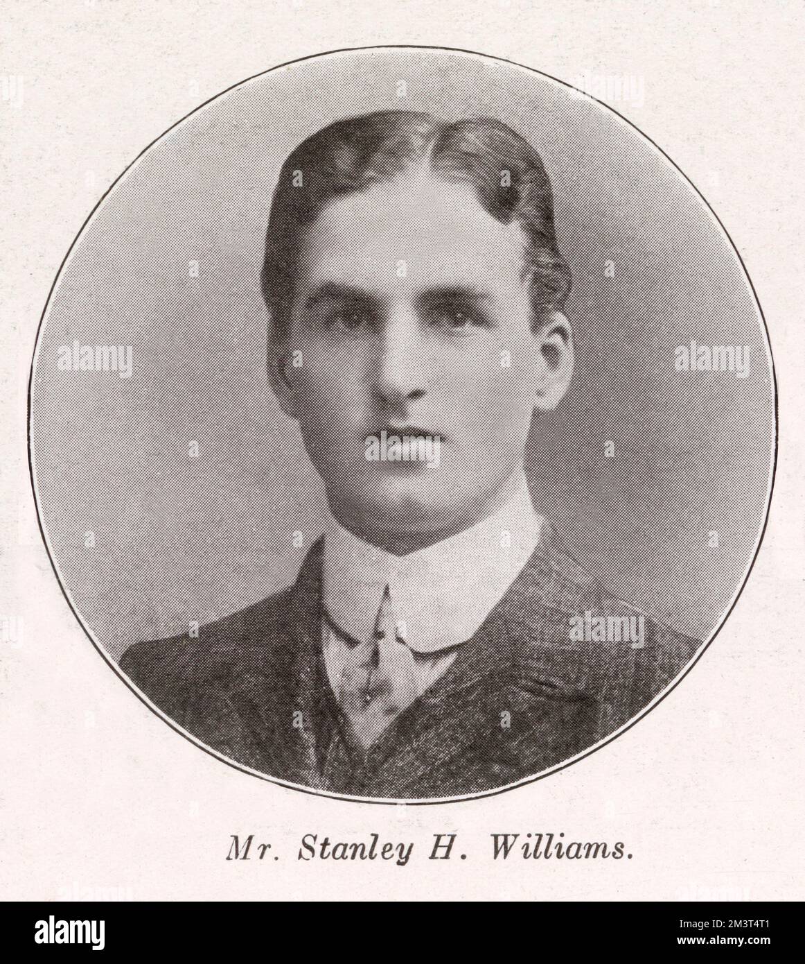Horatio Stanley Williams DSO (2. November 1886 – 30. April 1936), walisischer Rugby-Gewerkschafter Fullback, der Rugby-Club für Newport spielte. Er gewann 4 Mützen für England und wurde für die British Lions 1910 Tour durch Südafrika ausgewählt, bei der er an allen drei Testspielen teilnahm. Stockfoto