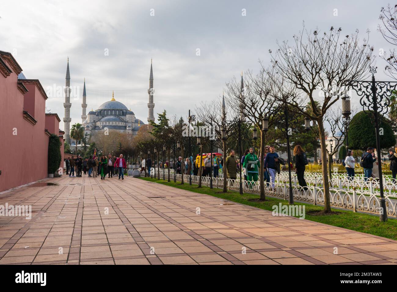 Die Blaue Moschee in der historischen Gegend von Istambul Stockfoto