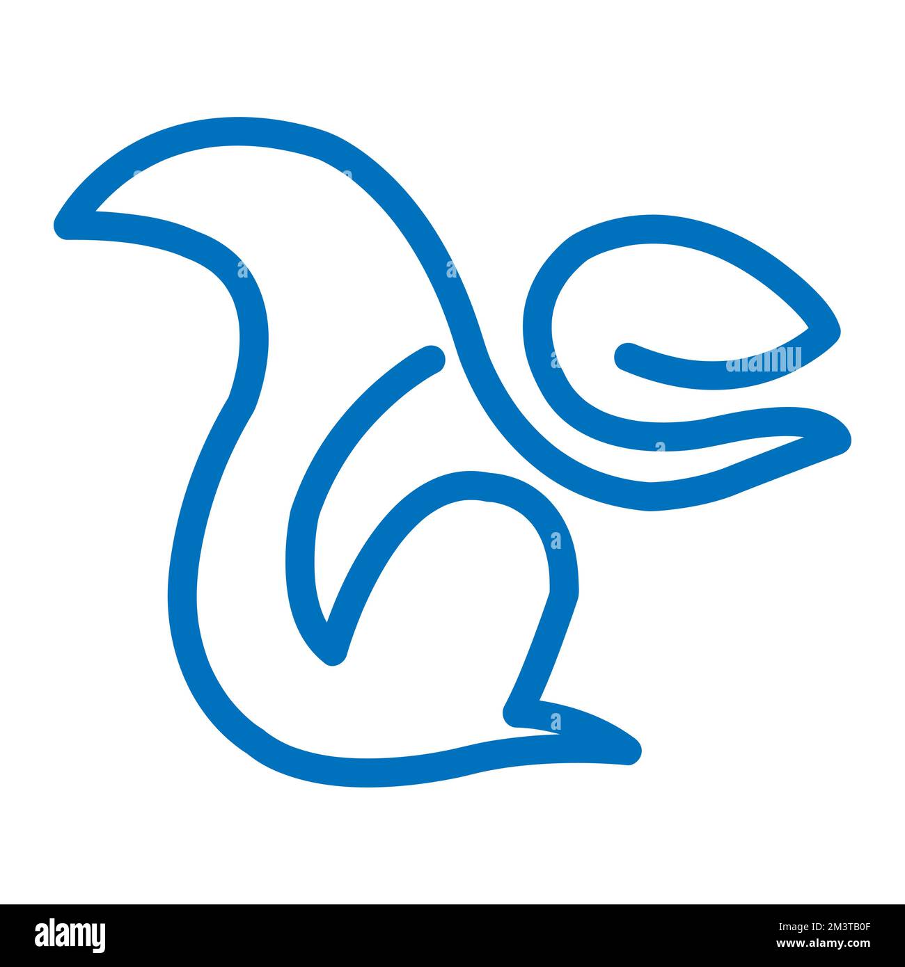 Eichhörnchen-Kunst-Logo Retro Vintage-Vektordarstellung.EPS 10 Stock Vektor