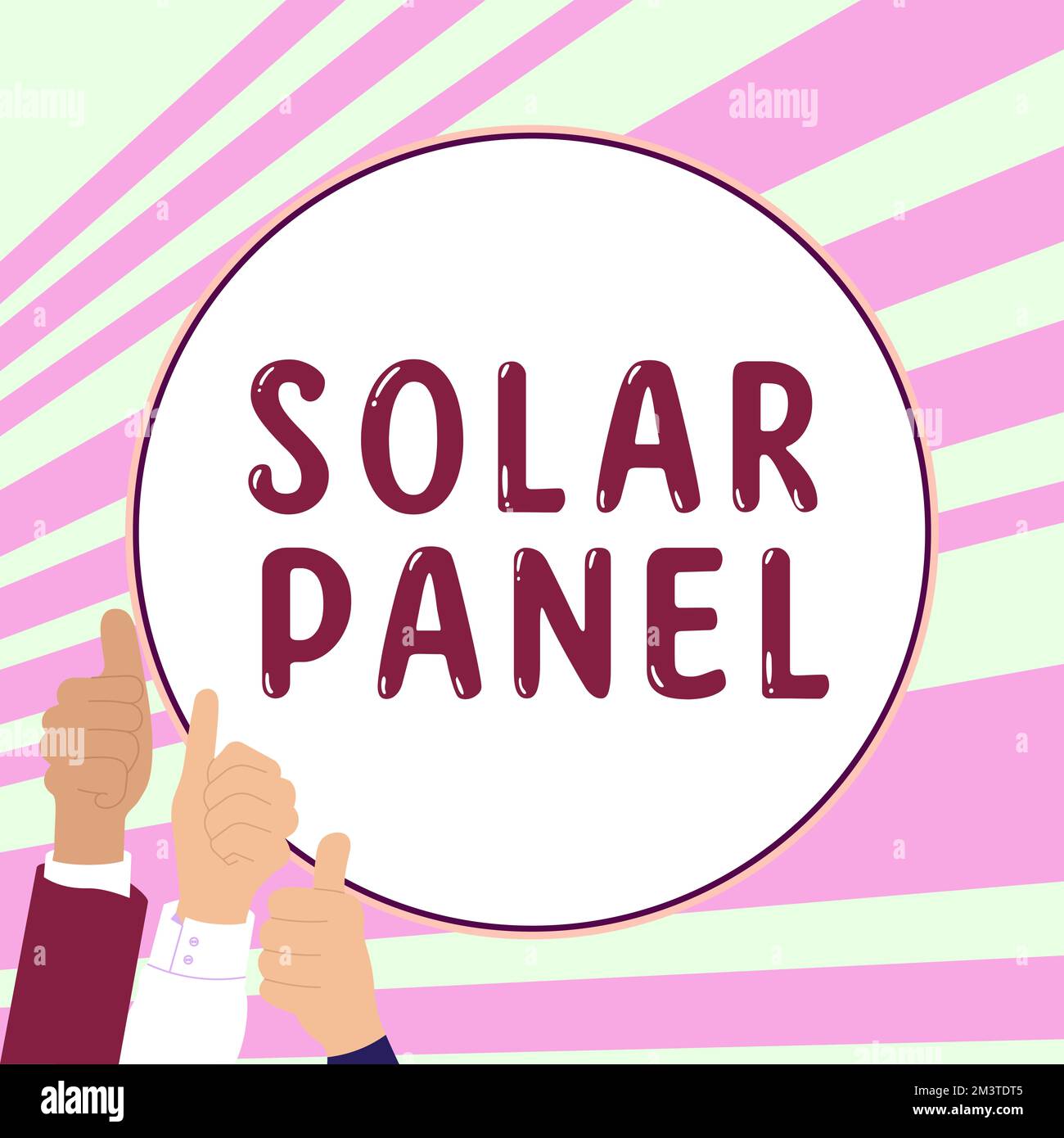 Konzeptionelle Beschriftung Sonnenkollektor. Geschäftsansatz zur Absorption von Sonnen als Quelle der Energieerzeugung Stockfoto