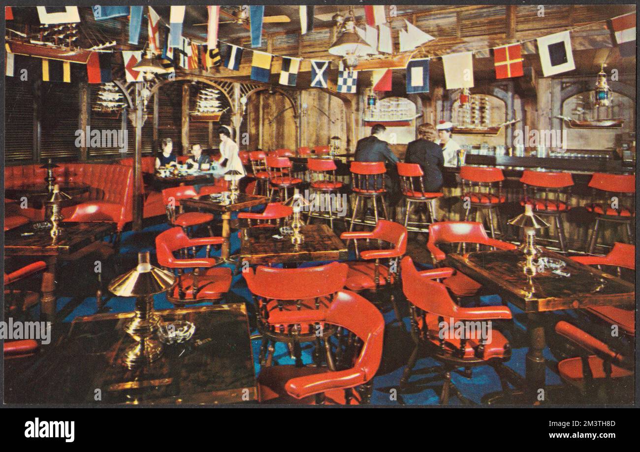 Sheraton-Chicago Hotel, 505 North Michigan Avenue, Illinois, 60611 , Restaurants, Hotels, Tichnor Brothers Collection, Postkarten der Vereinigten Staaten Stockfoto