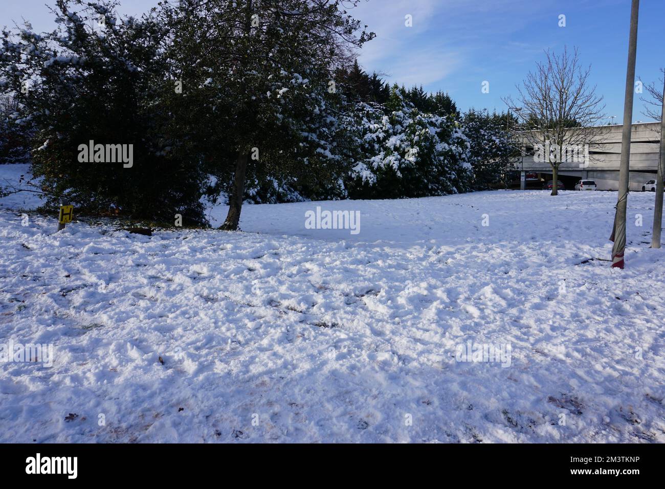 .. Schneetag in London, Großbritannien Stockfoto