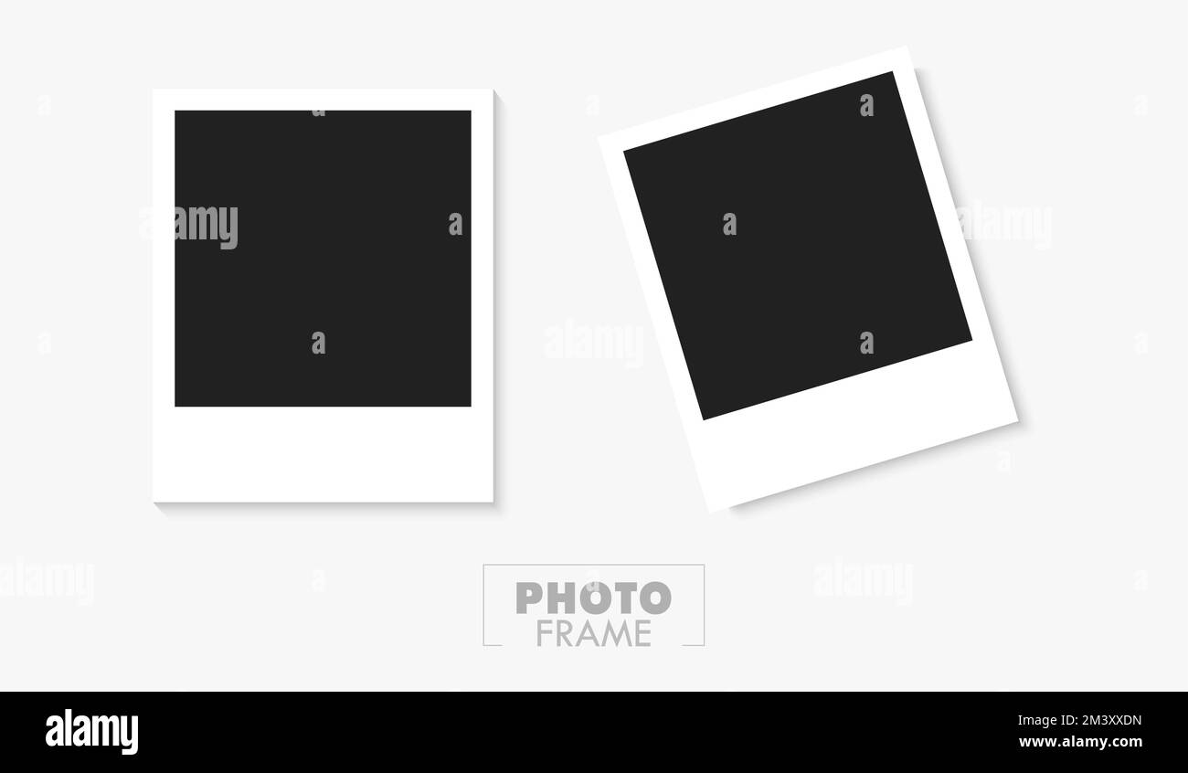 Realistische Darstellung Des Isolierten Vektors Im Retro-Fotorahmen Stock Vektor