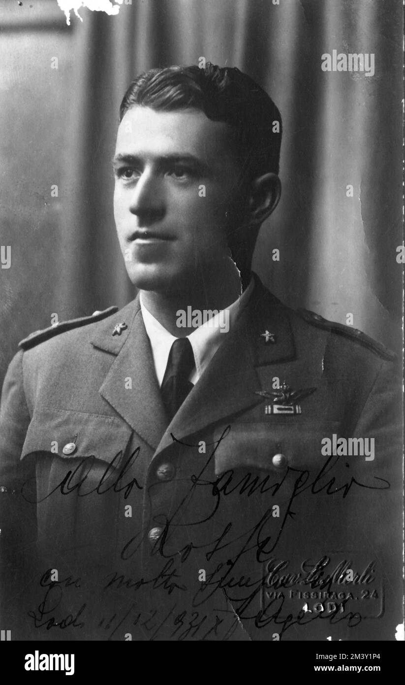 Francesco Agello - Sottotenente Aeronautica 1933 (1) Stockfoto