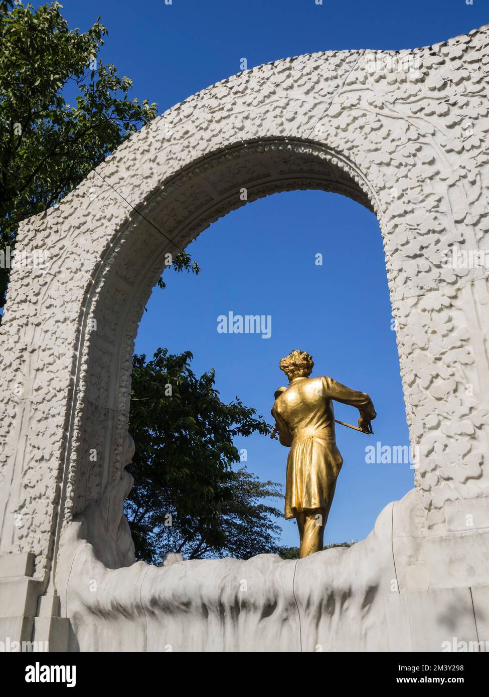 Johann Strauss Memorial, Stadtpark, Wien, Österreich, Europa Stockfoto