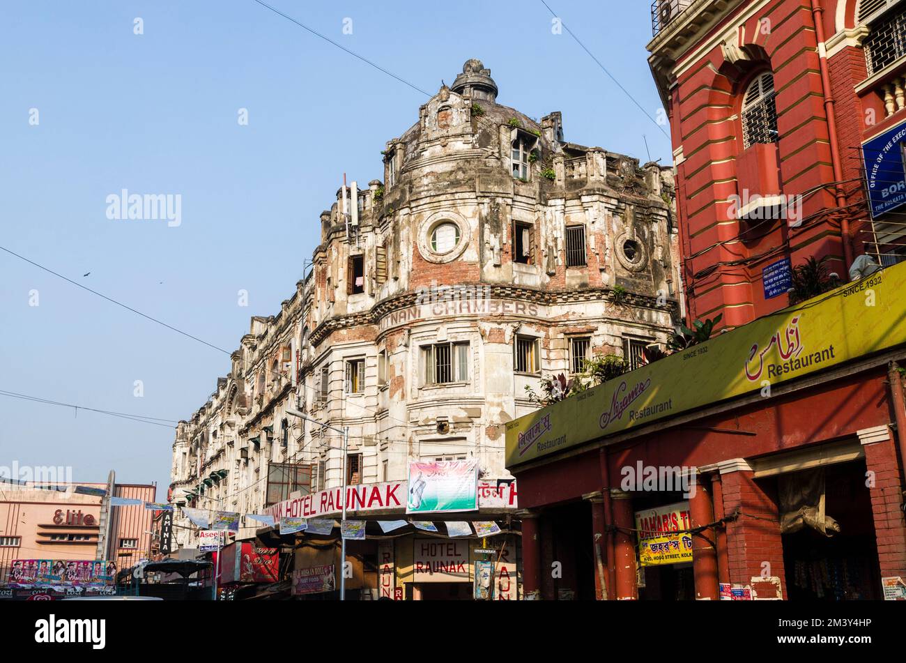 An manchen Orten glänzt der Charme des alten britischen Empire nicht mehr so Stockfoto