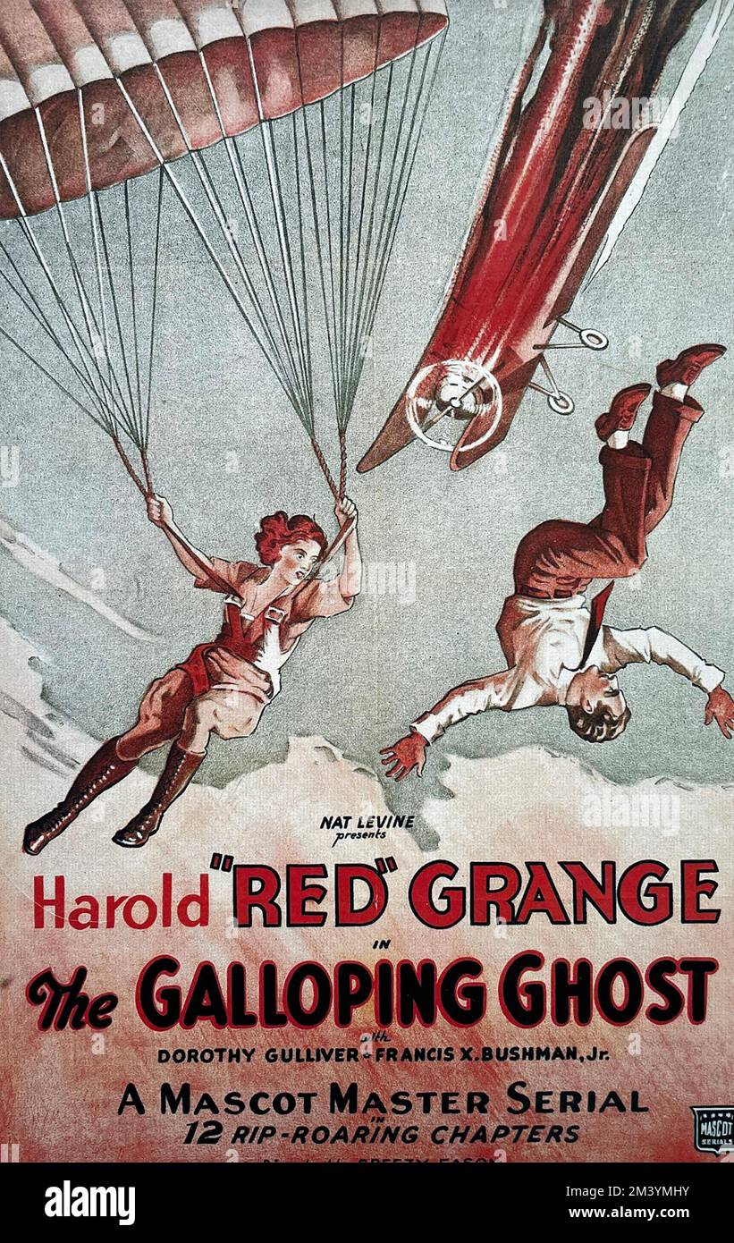 DAS GALOPING GHOST Poster für 1931 Maskottfilmserie mit Dorothy Gulliver und Francis X Bushman Jr. Stockfoto