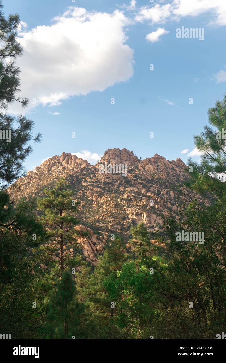 Prescott Blick auf Granitberge Stockfoto