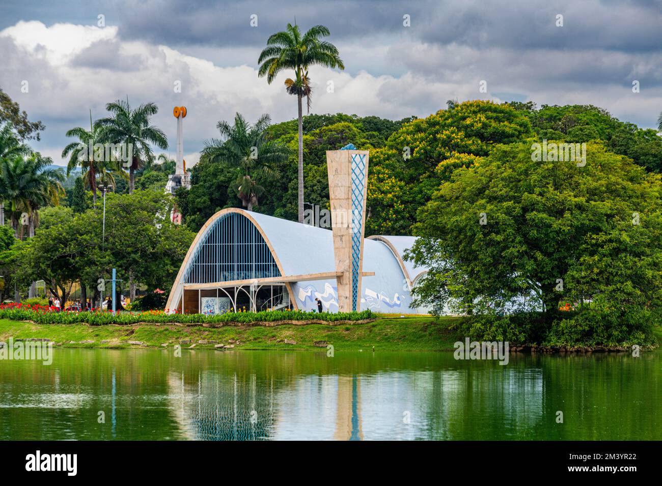 Kirche Sao Francisco de Assis, UNESCO-Weltkulturerbe Pampulha Modern Ensemble, Belo Horizonte, Minas Gerais, Brasilien Stockfoto