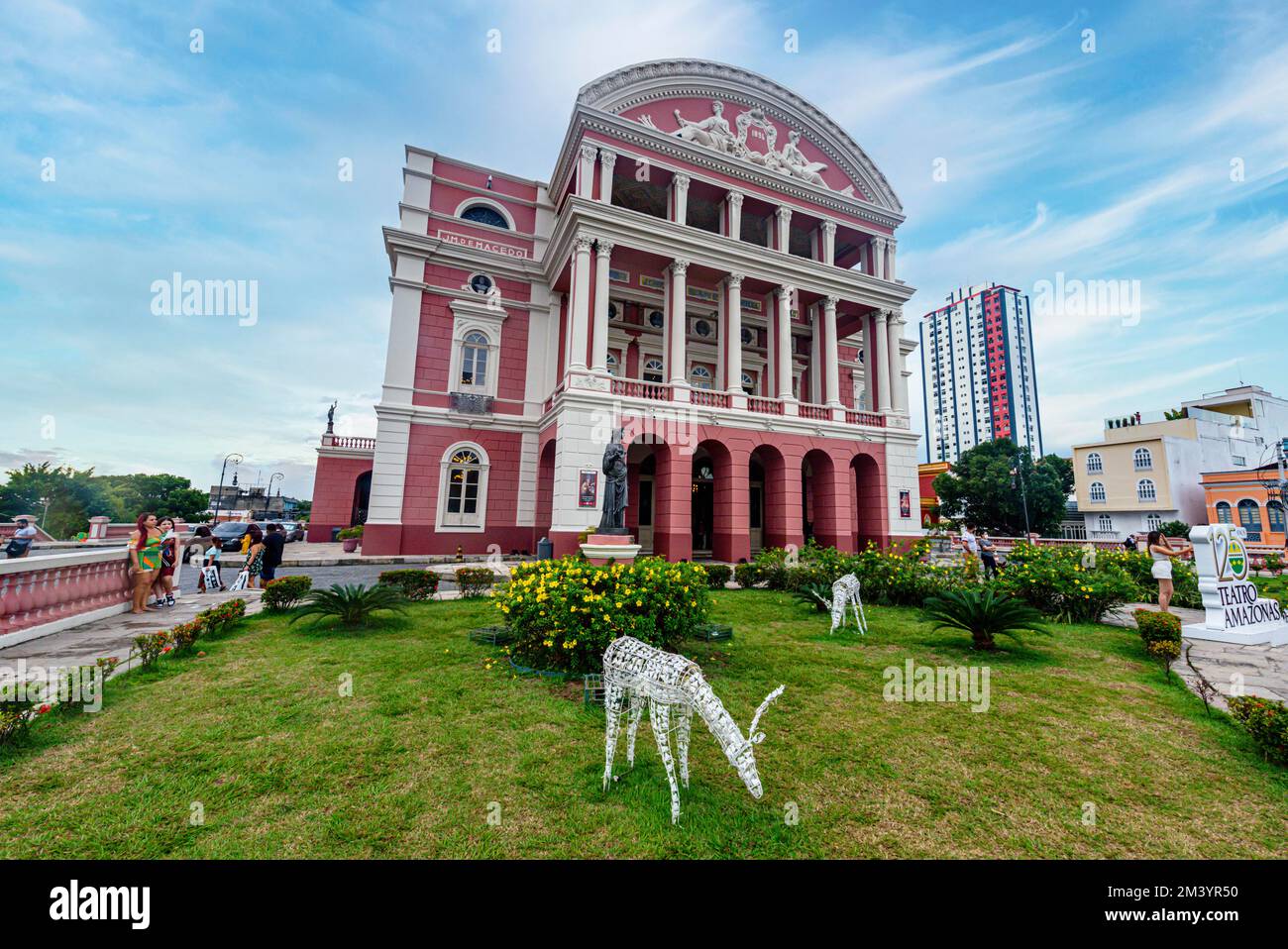 Amazonas-Theater, Manaus, Amazonas-Staat, Brasilien Stockfoto