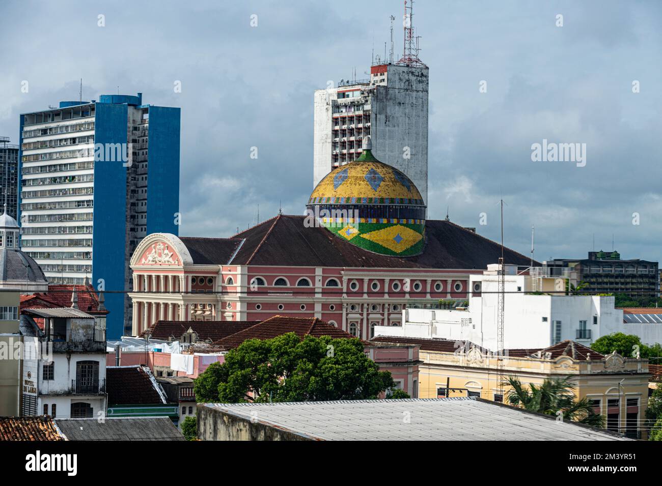 Amazonas-Theater, Manaus, Amazonas-Staat, Brasilien Stockfoto