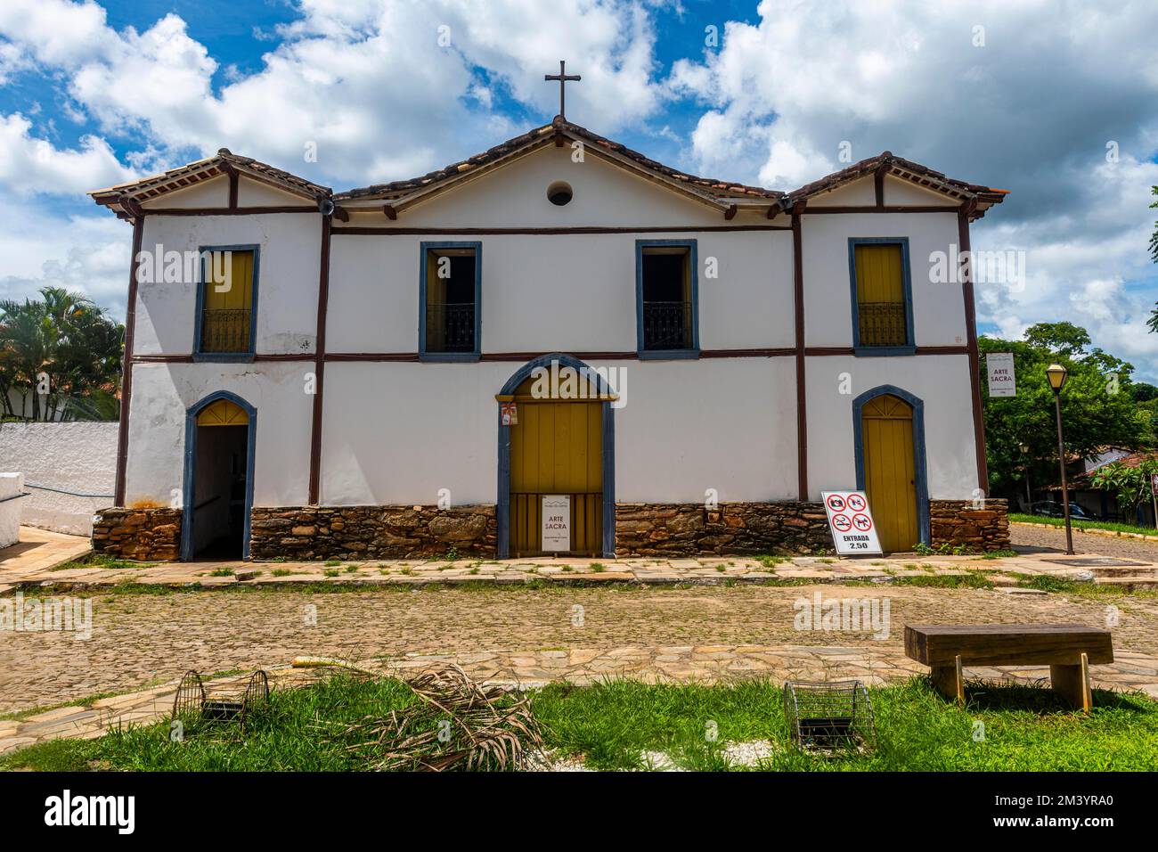 Kirche unserer Lieben Frau von Carmo, Pirenopolis, Goias, Brasilien Stockfoto
