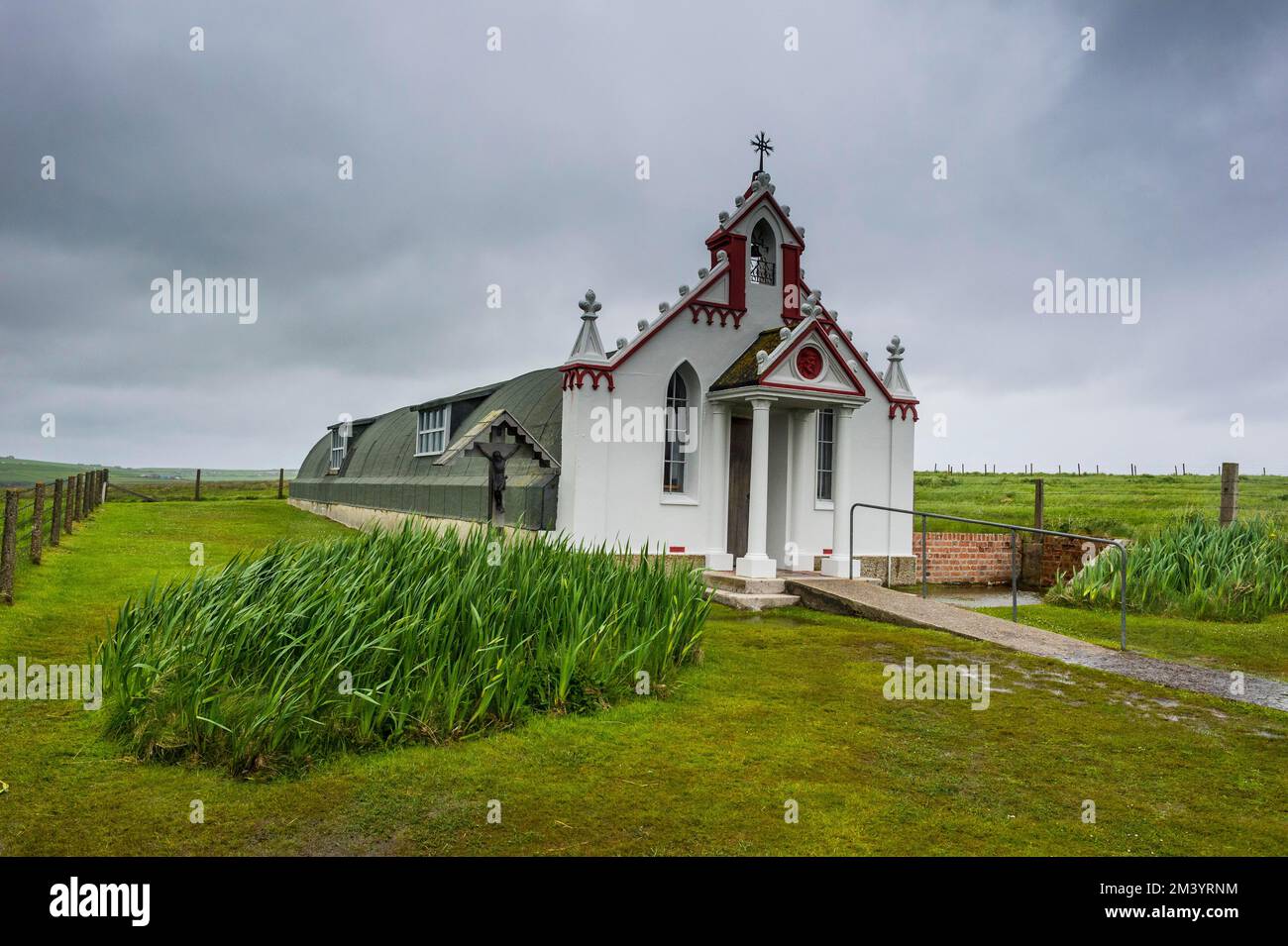Kriegsgefangener baut italienische Kapelle, Orkney-Inseln, Vereinigtes Königreich Stockfoto