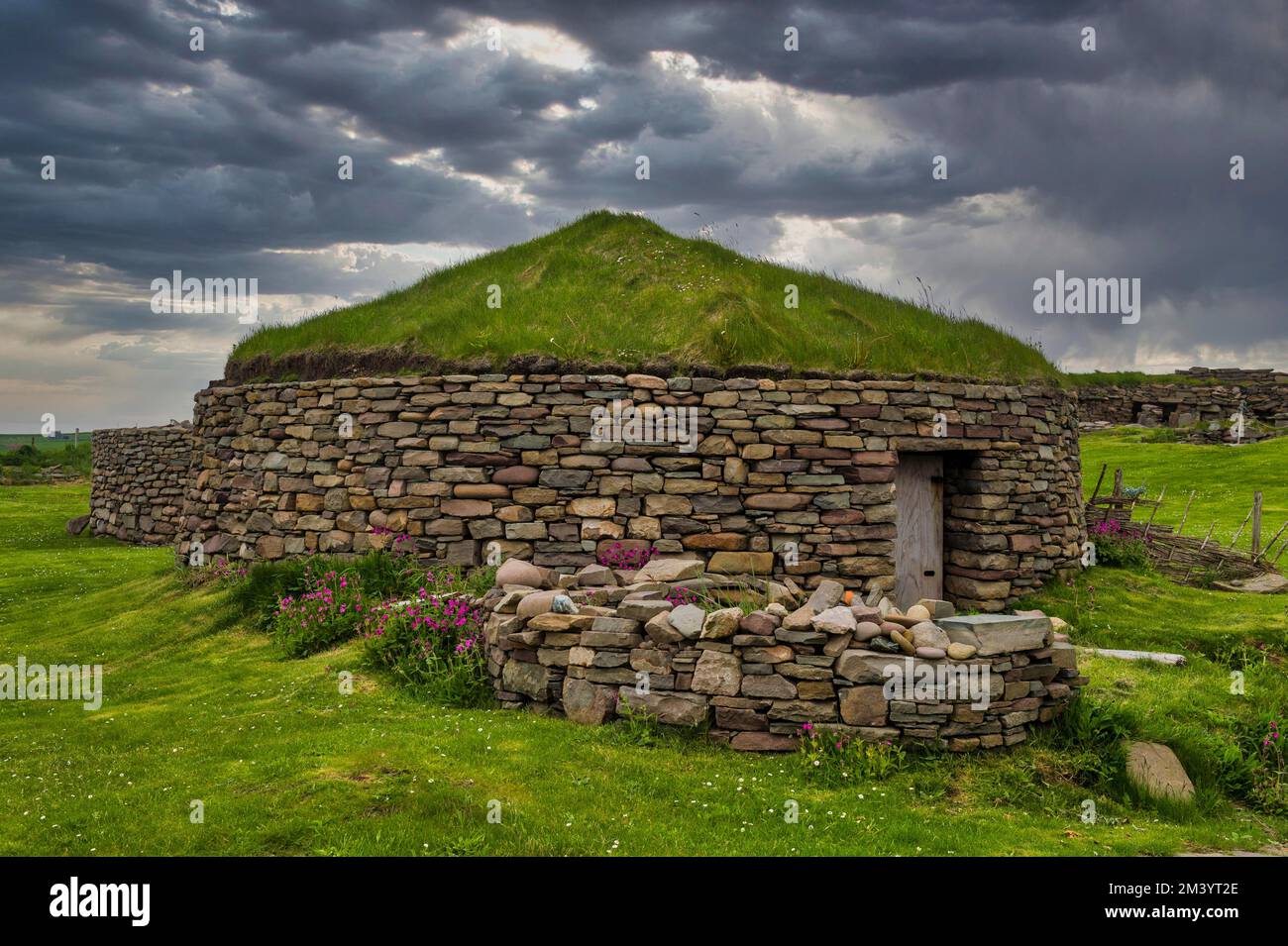 Catpund Norse Historical Place, Shetland Islands, Vereinigtes Königreich Stockfoto