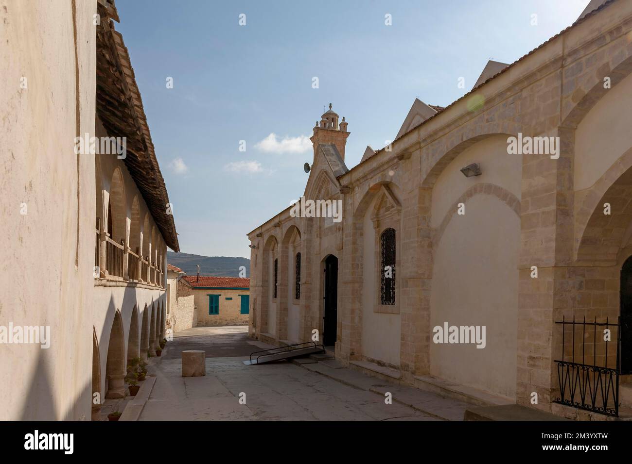 Kloster des Heiligen Kreuzes (Kloster Timios Stavros) in Omodos, Zypern Stockfoto