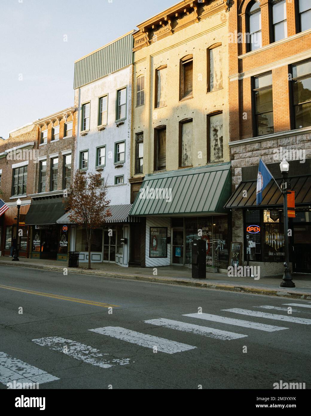 Straßenszene, Bristol, Virginia Stockfoto