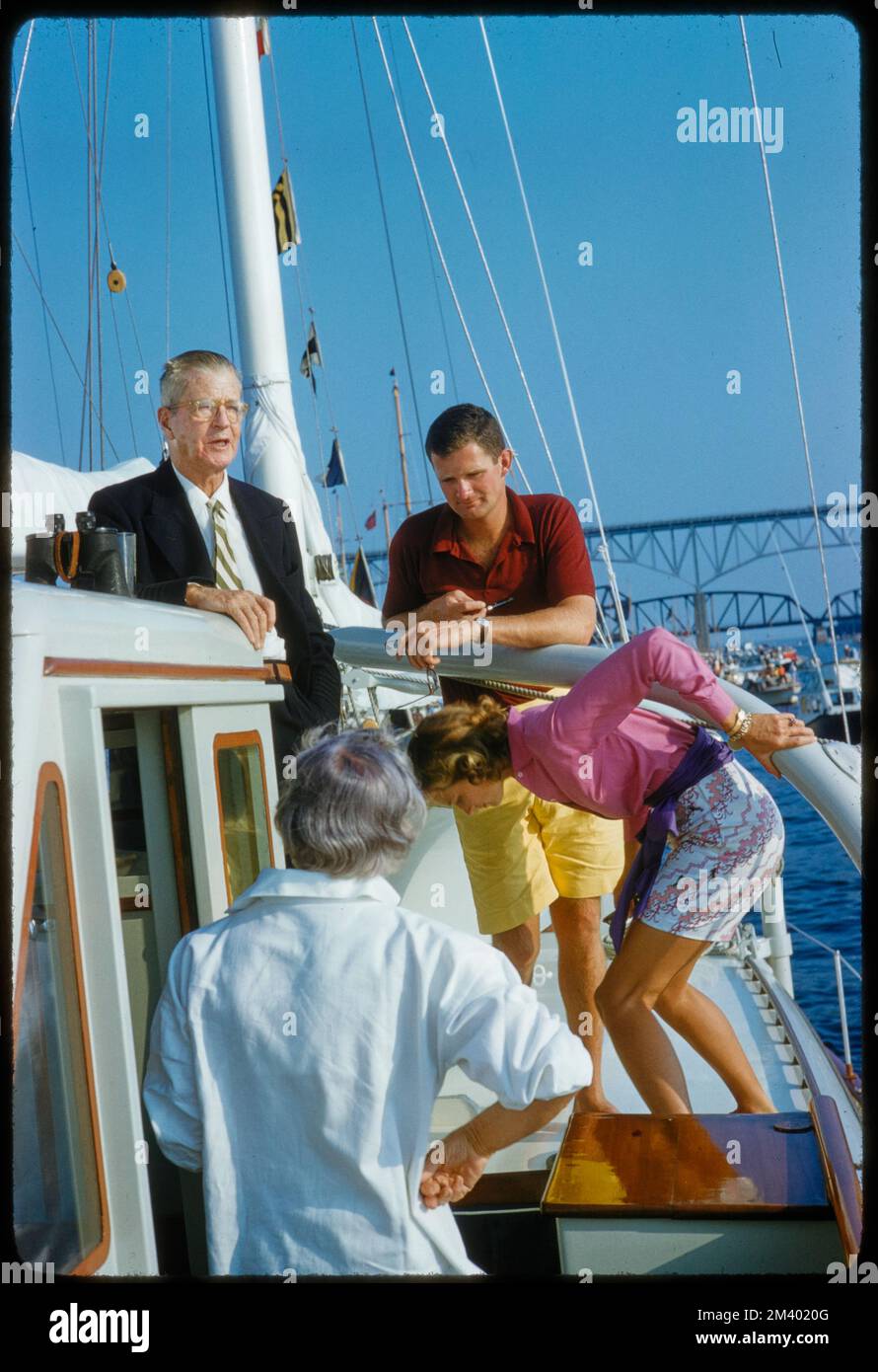 Harold Vanderbilt, Rudern - Harvard/Yale, Toni Frissell, Antoinette Frissell Bacon, Antoinette Frissell Stockfoto