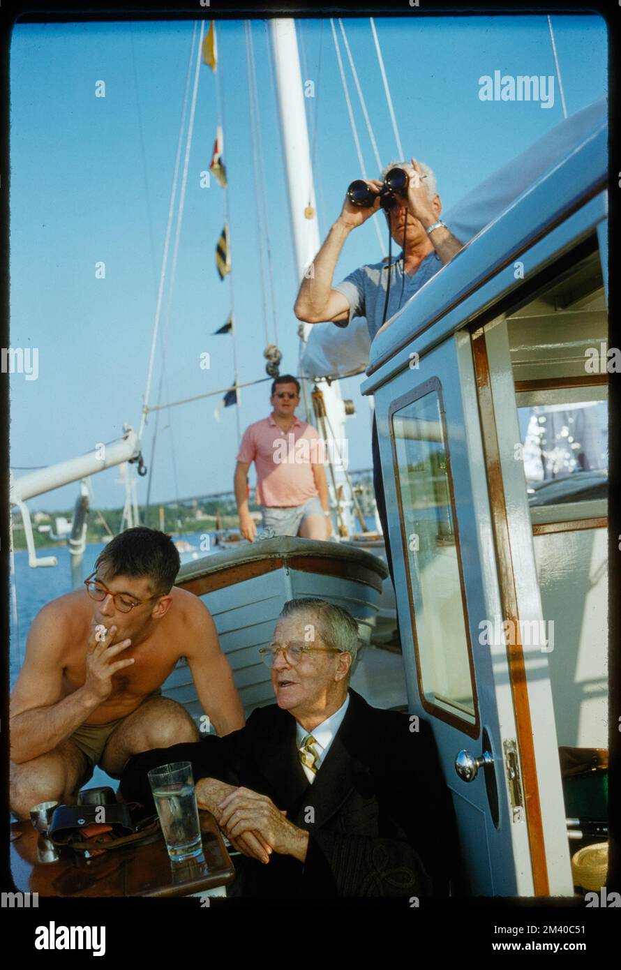 Harold Vanderbilt, Rudern - Harvard/Yale, Toni Frissell, Antoinette Frissell Bacon, Antoinette Frissell Stockfoto