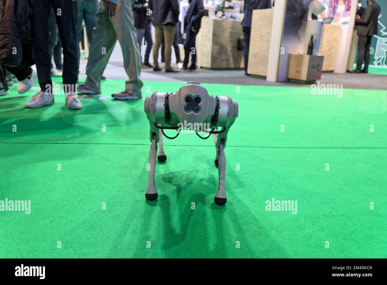 Paris, Frankreich.1. Dez. 2022.die Unternehmen, die auf der weltweiten Fachmesse "Technique Expo" in Paris, Frankreich, vertreten sind Stockfoto